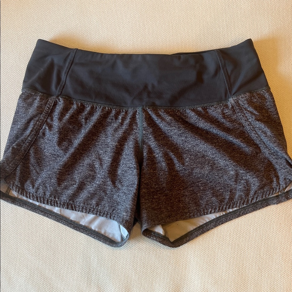 Lululemon Grey Fast and Free Classic Fit Running Shorts
